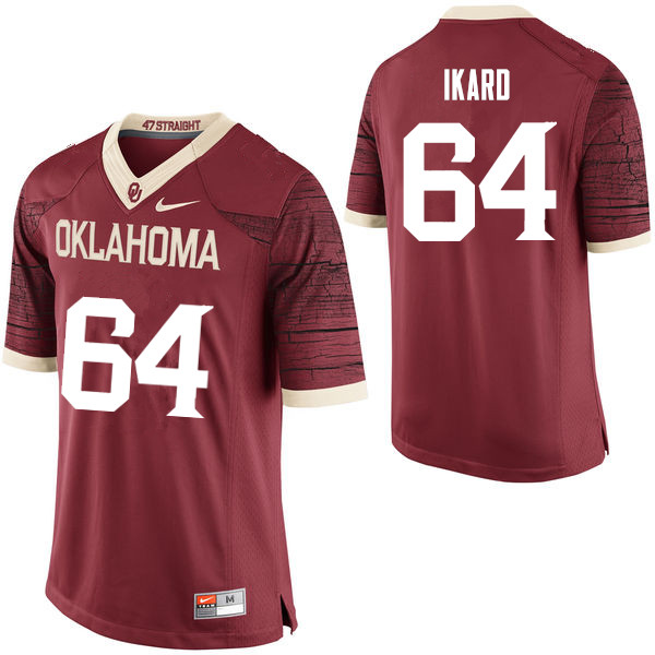 Men Oklahoma Sooners #64 Gabe Ikard College Football Jerseys Limited-Crimson - Click Image to Close